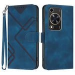 Custodia per cellulare in pelle con motivo a linea, For Huawei Enjoy 70, For Huawei P60 / P60 Pro, For Huawei Enjoy 50 Pro / nova Y90, For Huawei Enjoy 50 / nova Y70