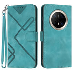 Custodia per cellulare in pelle con motivo a linea, For Huawei Enjoy 80 Plus, For Huawei Pura 80 5G, For Huawei Mate 70 Pro / Mate 70 Pro+, For Huawei Mate 70