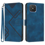 Custodia per cellulare in pelle con motivo a linea, For Huawei nova 8 SE, For Huawei Y5 2019, For Huawei Y6 2019, For Huawei P30 lite/nova 4e