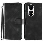 Custodia per cellulare in pelle con motivo a linea, For Huawei Enjoy 20e, For Huawei P50 Pro, For Huawei P50, For Huawei Enjoy 20 SE 4G