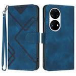 Custodia per cellulare in pelle con motivo a linea, For Huawei Enjoy 20e, For Huawei P50 Pro, For Huawei P50, For Huawei Enjoy 20 SE 4G