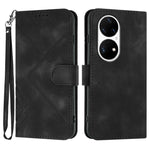 Custodia per cellulare in pelle con motivo a linea, For Huawei Enjoy 20e, For Huawei P50 Pro, For Huawei P50, For Huawei Enjoy 20 SE 4G