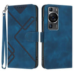 Custodia per cellulare in pelle con motivo a linea, For Huawei Enjoy 70, For Huawei P60 / P60 Pro, For Huawei Enjoy 50 Pro / nova Y90, For Huawei Enjoy 50 / nova Y70