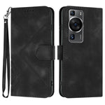 Custodia per cellulare in pelle con motivo a linea, For Huawei Enjoy 70, For Huawei P60 / P60 Pro, For Huawei Enjoy 50 Pro / nova Y90, For Huawei Enjoy 50 / nova Y70