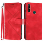 Custodia per cellulare in pelle con motivo a linea, For Huawei Enjoy 20e, For Huawei P50 Pro, For Huawei P50, For Huawei Enjoy 20 SE 4G