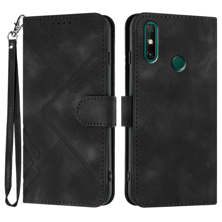 Custodia per cellulare in pelle con motivo a linea, For Huawei Enjoy 20e, For Huawei P50 Pro, For Huawei P50, For Huawei Enjoy 20 SE 4G