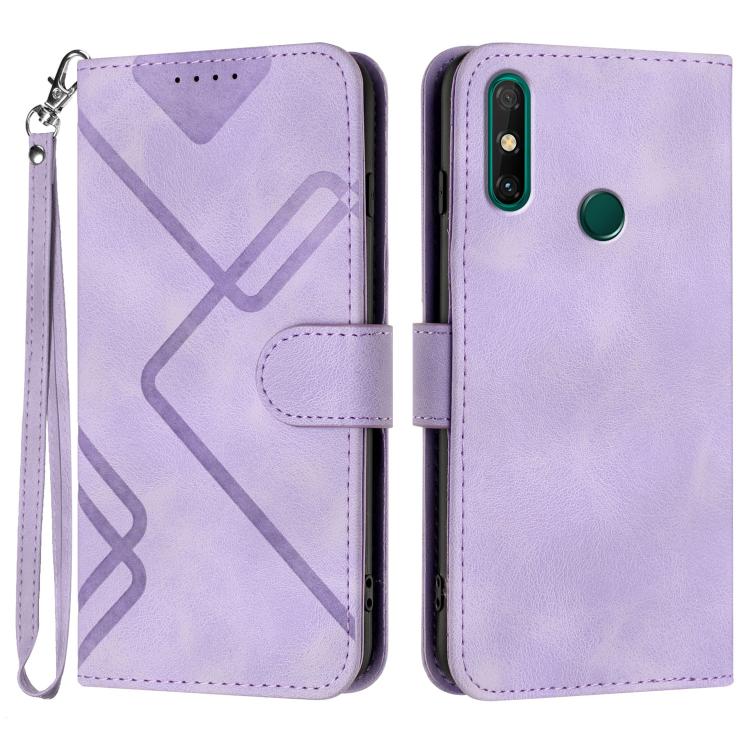 Custodia per cellulare in pelle con motivo a linea, For Huawei Enjoy 20e, For Huawei P50 Pro, For Huawei P50, For Huawei Enjoy 20 SE 4G