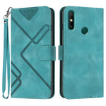 Custodia per cellulare in pelle con motivo a linea, For Huawei Enjoy 20e, For Huawei P50 Pro, For Huawei P50, For Huawei Enjoy 20 SE 4G