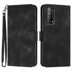 Custodia per cellulare in pelle con motivo a linea, For Huawei Enjoy 20e, For Huawei P50 Pro, For Huawei P50, For Huawei Enjoy 20 SE 4G