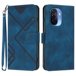 Custodia per cellulare in pelle con motivo a linea, For Huawei Enjoy 70, For Huawei P60 / P60 Pro, For Huawei Enjoy 50 Pro / nova Y90, For Huawei Enjoy 50 / nova Y70