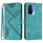 Custodia per cellulare in pelle con motivo a linea, For Huawei Enjoy 70, For Huawei P60 / P60 Pro, For Huawei Enjoy 50 Pro / nova Y90, For Huawei Enjoy 50 / nova Y70