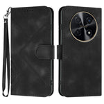 Custodia per cellulare in pelle con motivo a linea, For Huawei nova 12i, For Huawei nova 12s, For Huawei nova Y72, For Huawei nova 12 Pro / nova 12 Ultra