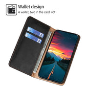 Custodia portafoglio in pelle per Samsung Galaxy S24+ 5G
