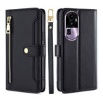 Custodia per telefono in pelle con portafoglio con cerniera a tracolla Lite Sheep Texture, For OPPO A78 4G, For OPPO Reno10 Pro+ 5G, For OPPO A1 5G, For OPPO Reno8 T 4G