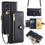 Custodia per telefono in pelle con portafoglio con cerniera a tracolla Lite Sheep Texture, For OPPO A78 4G, For OPPO Reno10 Pro+ 5G, For OPPO A1 5G, For OPPO Reno8 T 4G