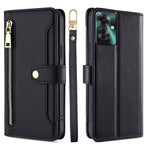 Custodia per telefono in pelle con portafoglio con cerniera a tracolla Lite Sheep Texture, For OPPO Reno11 F 5G, For OPPO Find X7 5G, For OPPO Find X7 Ultra 5G, For OPPO A38 4G / A18 4G