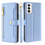 Custodia per telefono in pelle con portafoglio con cerniera a tracolla Lite Sheep Texture, For OPPO Reno12 F 5G, For OPPO A3 Pro 5G India, For OPPO Reno12 5G Global, For OPPO A60 4G Global
