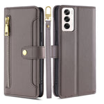 Custodia per telefono in pelle con portafoglio con cerniera a tracolla Lite Sheep Texture, For OPPO Reno12 F 5G, For OPPO A3 Pro 5G India, For OPPO Reno12 5G Global, For OPPO A60 4G Global
