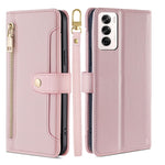Custodia per telefono in pelle con portafoglio con cerniera a tracolla Lite Sheep Texture, For OPPO Reno12 F 5G, For OPPO A3 Pro 5G India, For OPPO Reno12 5G Global, For OPPO A60 4G Global