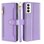 Custodia per telefono in pelle con portafoglio con cerniera a tracolla Lite Sheep Texture, For OPPO Reno12 F 5G, For OPPO A3 Pro 5G India, For OPPO Reno12 5G Global, For OPPO A60 4G Global