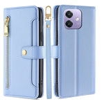 Custodia per telefono in pelle con portafoglio con cerniera a tracolla Lite Sheep Texture, For OPPO Find X8s 5G, For OPPO Find X8 Ultra 5G, For OPPO Reno13 F 5G / 4G, For OPPO A3 5G India