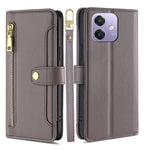 Custodia per telefono in pelle con portafoglio con cerniera a tracolla Lite Sheep Texture, For OPPO Find X8s 5G, For OPPO Find X8 Ultra 5G, For OPPO Reno13 F 5G / 4G, For OPPO A3 5G India