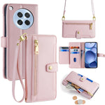 Custodia per telefono in pelle con portafoglio con cerniera a tracolla Lite Sheep Texture, For OPPO Find X8s 5G, For OPPO Find X8 Ultra 5G, For OPPO Reno13 F 5G / 4G, For OPPO A3 5G India