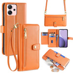 Custodia per telefono in pelle con portafoglio con cerniera a tracolla Lite Sheep Texture, For OPPO Find X9 Pro 5G, For OPPO K13 Turbo Pro 5G, For OPPO Reno14 F 5G, For OPPO A5x 5G Global