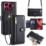 Custodia per telefono in pelle con portafoglio con cerniera a tracolla Lite Sheep Texture, For OPPO Find X9 Pro 5G, For OPPO K13 Turbo Pro 5G, For OPPO Reno14 F 5G, For OPPO A5x 5G Global