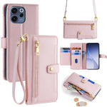 Custodia per telefono in pelle con portafoglio con cerniera a tracolla Lite Sheep Texture, For OPPO Find X9s Pro 5G, For OPPO Find X9 Ultra 5G, For OPPO A6s 4G, For OPPO Reno15 F 5G