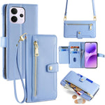Custodia per telefono in pelle con portafoglio con cerniera a tracolla Lite Sheep Texture, For vivo X300 Ultra 5G, For vivo S50 Pro mini 5G, For vivo S50 5G, For vivo X300 Pro 5G