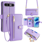 Custodia per telefono in pelle con portafoglio con cerniera a tracolla Lite Sheep Texture, For vivo X300 Ultra 5G, For vivo S50 Pro mini 5G, For vivo S50 5G, For vivo X300 Pro 5G