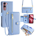 Custodia per telefono in pelle con portafoglio con cerniera a tracolla Lite Sheep Texture, For vivo X300 5G, For vivo Y31 5G 2025, For vivo V60 Lite 5G Global, For vivo V60 5G Global