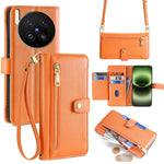Custodia per telefono in pelle con portafoglio con cerniera a tracolla Lite Sheep Texture, For vivo X300 Ultra 5G, For vivo S50 Pro mini 5G, For vivo S50 5G, For vivo X300 Pro 5G