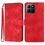 Custodia per cellulare in pelle con motivo a linea, For Honor X50 / X9b, For Honor 70 Lite, For Honor Magic5 Lite 5G, For Honor 70 Pro / 70 Pro+
