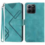Custodia per cellulare in pelle con motivo a linea, For Honor X50 / X9b, For Honor 70 Lite, For Honor Magic5 Lite 5G, For Honor 70 Pro / 70 Pro+