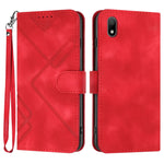 Custodia per cellulare in pelle con motivo a linea, For Honor 8S, For Honor 10 Lite