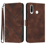 Custodia per cellulare in pelle con motivo a linea, For Honor 70, For Honor X8 4G/X30i/Play6T Pro, For Honor X7 4G/Play 30 Plus, For Honor 20S Russia /20 lite Russia