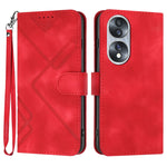 Custodia per cellulare in pelle con motivo a linea, For Honor 70, For Honor X8 4G/X30i/Play6T Pro, For Honor X7 4G/Play 30 Plus, For Honor 20S Russia /20 lite Russia