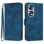 Custodia per cellulare in pelle con motivo a linea, For Honor 70, For Honor X8 4G/X30i/Play6T Pro, For Honor X7 4G/Play 30 Plus, For Honor 20S Russia /20 lite Russia