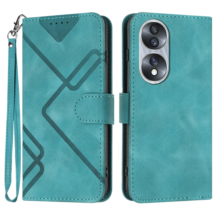Custodia per cellulare in pelle con motivo a linea, For Honor 70, For Honor X8 4G/X30i/Play6T Pro, For Honor X7 4G/Play 30 Plus, For Honor 20S Russia /20 lite Russia