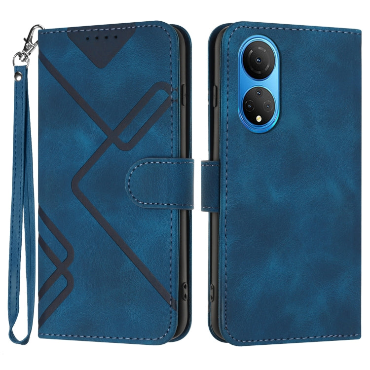 Custodia per cellulare in pelle con motivo a linea, For Honor 70, For Honor X8 4G/X30i/Play6T Pro, For Honor X7 4G/Play 30 Plus, For Honor 20S Russia /20 lite Russia