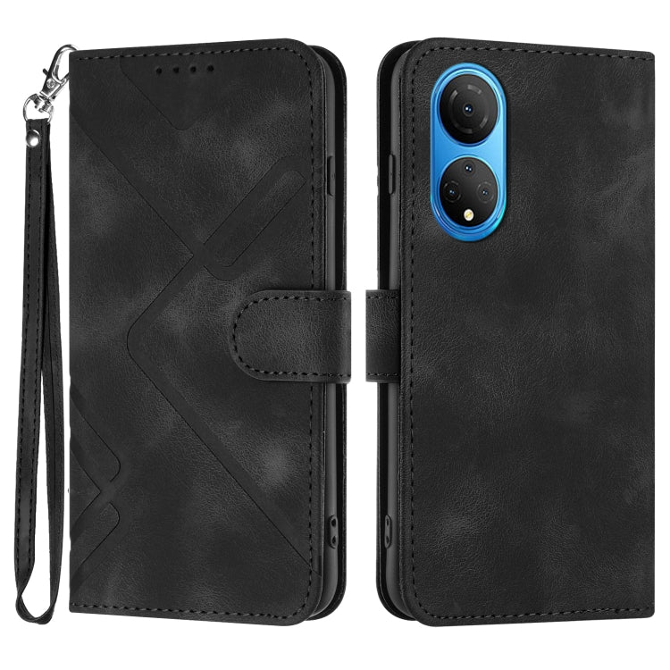 Custodia per cellulare in pelle con motivo a linea, For Honor 70, For Honor X8 4G/X30i/Play6T Pro, For Honor X7 4G/Play 30 Plus, For Honor 20S Russia /20 lite Russia