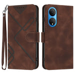 Custodia per cellulare in pelle con motivo a linea, For Honor 70, For Honor X8 4G/X30i/Play6T Pro, For Honor X7 4G/Play 30 Plus, For Honor 20S Russia /20 lite Russia