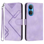 Custodia per cellulare in pelle con motivo a linea, For Honor 70, For Honor X8 4G/X30i/Play6T Pro, For Honor X7 4G/Play 30 Plus, For Honor 20S Russia /20 lite Russia