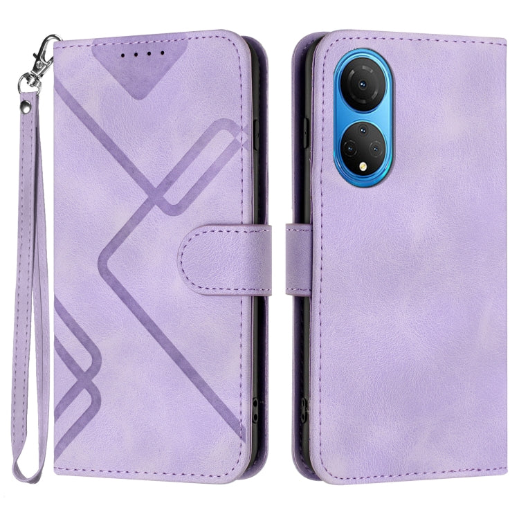 Custodia per cellulare in pelle con motivo a linea, For Honor 70, For Honor X8 4G/X30i/Play6T Pro, For Honor X7 4G/Play 30 Plus, For Honor 20S Russia /20 lite Russia
