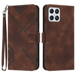 Custodia per cellulare in pelle con motivo a linea, For Honor 70, For Honor X8 4G/X30i/Play6T Pro, For Honor X7 4G/Play 30 Plus, For Honor 20S Russia /20 lite Russia