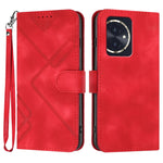 Custodia per cellulare in pelle con motivo a linea, For Honor 200 Lite Global, For Honor 100 Pro, For Honor 100, For Honor X50i+