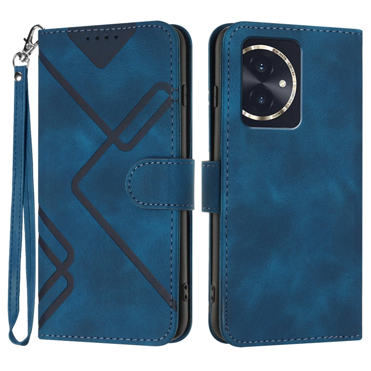 Custodia per cellulare in pelle con motivo a linea, For Honor 200 Lite Global, For Honor 100 Pro, For Honor 100, For Honor X50i+