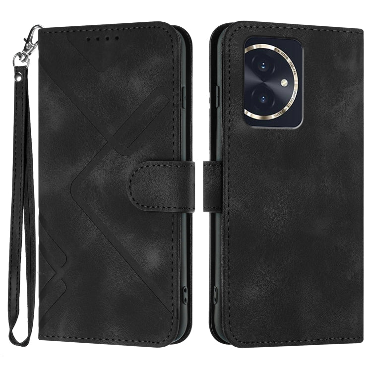 Custodia per cellulare in pelle con motivo a linea, For Honor 200 Lite Global, For Honor 100 Pro, For Honor 100, For Honor X50i+